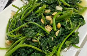 Stir-fried Sweet Potato Greens with Soy Bean Paste
