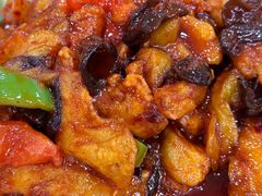 鱼香茄子-八方后身麻辣鸡块(总店)
