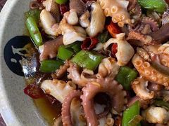青椒鱿鱼-桔子海鲜烧烤大排档(金沙滩店)