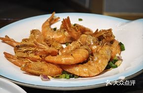 Garlic and Salt Fried River Shrimp