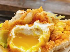 -小红车炸蛋葱油饼