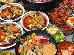 -草家酱蟹炭火烤肉店(珲春南路一店)