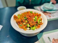 风味炸广椒炒肥肠-在莲野·湖北民间菜·头牌松滋鸡(光谷步行街店)