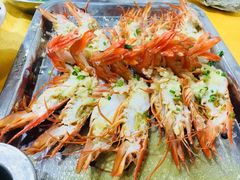 蒜蓉开边蒸九节虾-蚝专家(北滘店)