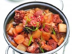 野鸭子炖萝卜-微山湖湖畔好客居鱼馆渔家菜(微山湖风景区店)