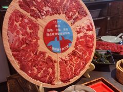 现切黄牛肉三拼-吼堂老火锅(太古里总店)