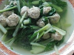 青菜肉圆汤-蟹乐庄螃蟹农家乐·固城湖螃蟹