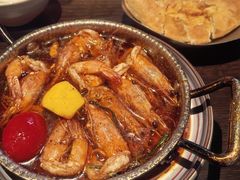 橄榄油蒜香煎虾-庐灶江南·江南菜·四合院Bistro(东直门雍和宫·原华侨宾馆店)