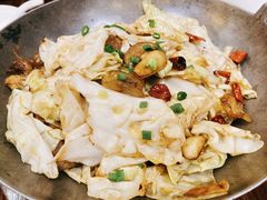 干锅手撕包菜-梁记粥铺(开元地中海店)