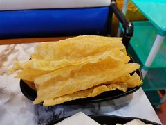 炸腐竹-蜀八婆鲍鱼鸡虾煲虾(东方广场店)