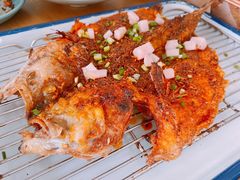 腌过再烤的鲈鱼-苦尽酒馆·川菜(鼓楼店)