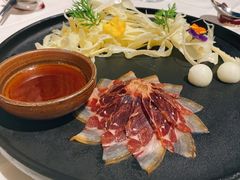 三年金钱火腿配大理手撕乳扇-泓0871臻选云南菜·味庄
