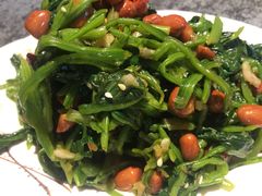 果仁菠菜-华盛园卷子王农家菜水库鱼