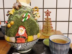 抹茶生乳かき氷-WONDER ICE 萬得冰田(建設路总店)