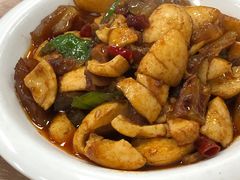 蛋白烧牛筋-西大酒店