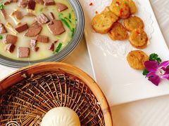 韭菜鸭血鹅肠-怡园饭店-餐厅(四望亭店)