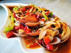 姜葱炒花甲-覃记海鲜美食餐厅