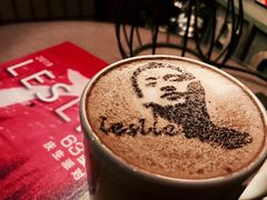 头像拿铁咖啡-为你钟情咖啡馆(春熙路太古里步行街店)