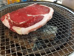 厚切安格斯眼肉牛排-燚青春东北泥炉烤肉(百合店)