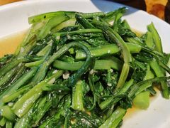 蒜蓉油麦菜-禧福徕盆盆香川菜馆