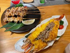 烤鸡皮串-簡一·割烹·和牛夀喜燒(西水东店)