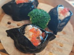墨鱼汁鲜菌饺-汤臣·空中餐厅·严选粤菜(石湾世博广场店)