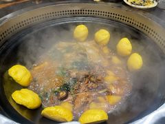 柴鸡-百事晟渔村木火铁锅炖(玉带湾店)