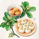 手绘可口的美食[调皮]～