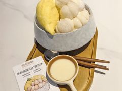 手剥榴莲山竹雪花冰-必点海鲜·海肠捞饭大王(滨江道店)