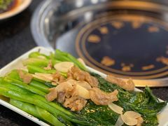 猪油渣炒菜心-大自然醉鹅·铁锅火焰鹅(上海联洋店)