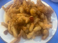 炸鱿鱼条-天伦海鲜·老味道·青岛菜(栈桥天主教堂店)