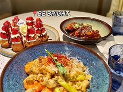 芝士蘑菇鲜虾意面-BE BRIGHT KITCHEN(正佳广场店)