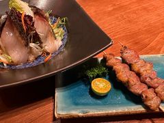 竹荚鱼有机沙拉-人间酒暖·Go blanc·烧鸟·深夜食堂(陆家嘴店)