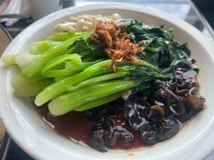 白灼菌菇菜心-新白鹿餐厅(虹桥南丰城店)