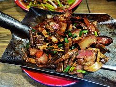 烟笋炒腊拱嘴-灶东家民间菜(回兴店)