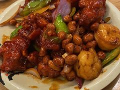 椒香虾仁爆鸡球-陈傻子餐厅(世纪都会店)