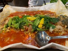 新品纸包鱼-庆峰龙虾烧烤(合肥一店)