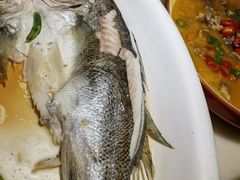 葱椒鲈鱼-绿茶餐厅(西单老佛爷店)