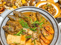 -东来菜馆•手抓海鲜家常菜•海鲜锅贴(鸽子窝店)