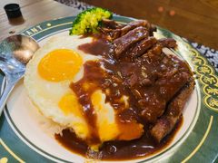 黑椒牛扒双蛋饭-肥韬茶餐厅(南山mini店)