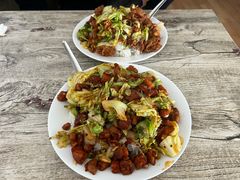 花生米炒里脊-满洲八旗铁锅靠大鹅(清泉文苑店)