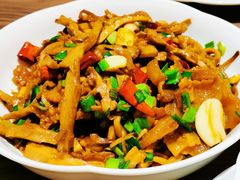 三层肉炒建瓯笋芽-四道菜·福建菜馆(新街口金鹰店)