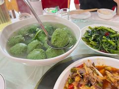 翡翠圆子汤-柏合黄记豆腐皮饭店