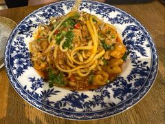 辣卤肥肠肉酱意面-NG PASTA吴居·中华意面·鲜牛排(南头古城店)