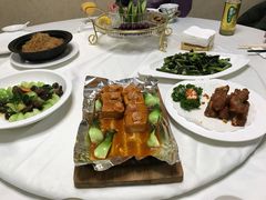 清炒白菜苔-蓝天宾馆·融合菜·宴席(解放大道店)