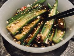 蒜汁秋葵-很久以前羊肉串(簋街店)