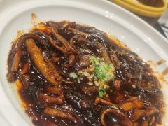 油爆虾拼虾仁-上海1号私藏菜(静安店)