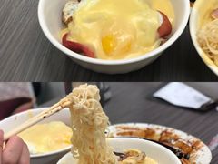 猪颈肉芝士捞公仔面-新记餐厅(香槟大厦店)