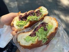 抹茶豆馅面包-烘焙町面包店(西四店)