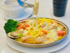 芝士海鲜焗意面-明园茶餐厅(沙头角店)